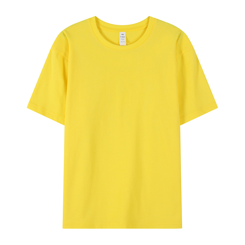 Camiseta publicitaria de algodón personalizada para hombres con dibujos de procesamiento de algodón peinado ropa de trabajo camiseta de manga corta camiseta cultural de algodón