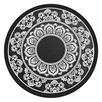 Синий и белый фарфоровый автомобильный Противоскользящий коврик Lotus Anti-Slip Pad Круглый волшебный мобильный телефон Автомобильный держатель для духов Будды Волшебный силиконовый коврик