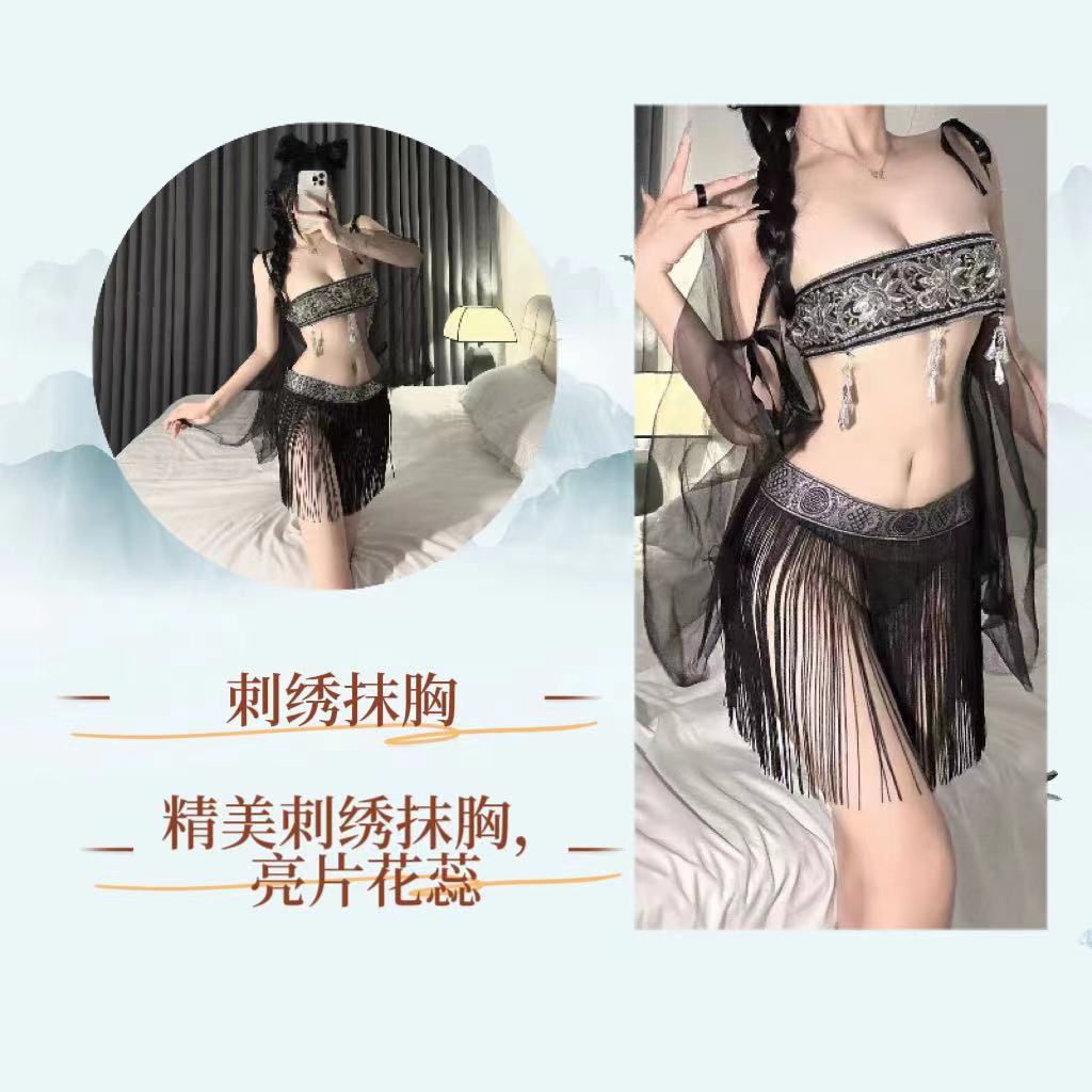 Miao-Style Roleplay Costume Set with Stockings and Ear Accessory — detail image 7