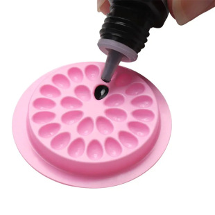Disposable PVC Glue Tray Grafting Eyelash Beauty Tool Color Flower Tray Glue Dropping Tray
