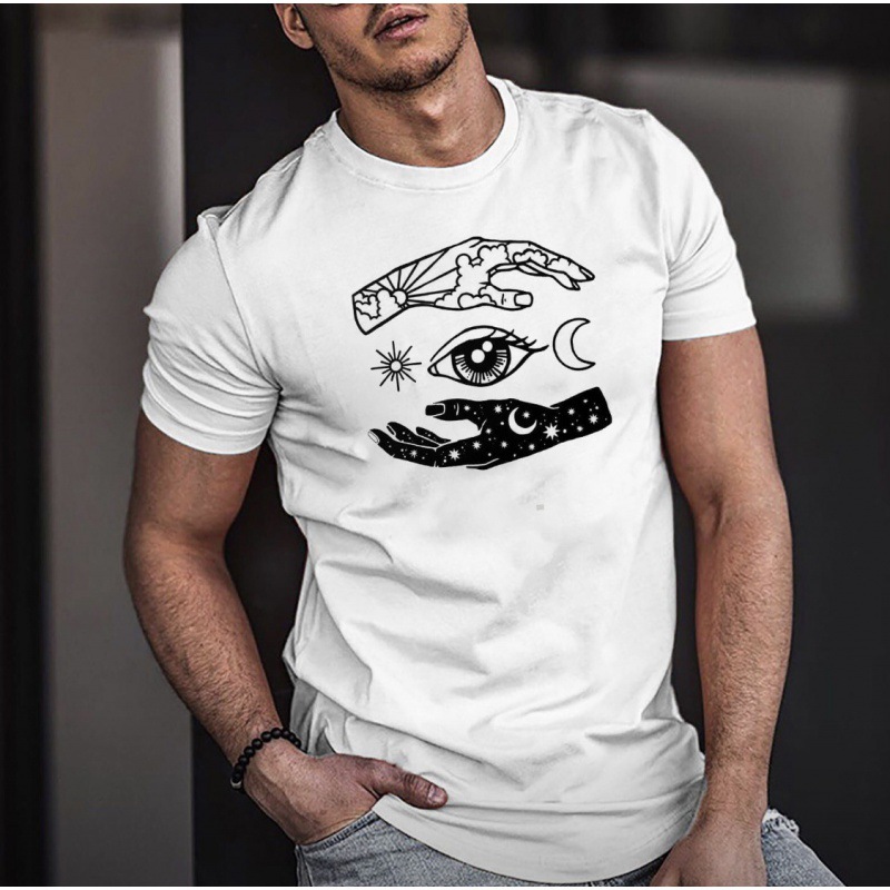 Amazon Wish source: European and American style printed short-sleeved crew neck tops