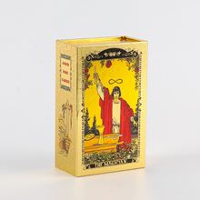 金箔烫金塔罗牌塑料PVC防水扑克牌桌游塔罗牌镀金彩印卡片可制订