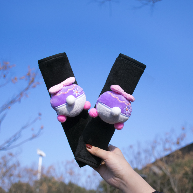 보라색 오리 엉덩이/운전자 및 승객용 할인 패키지 [피부 친화적인 봉제 인형]