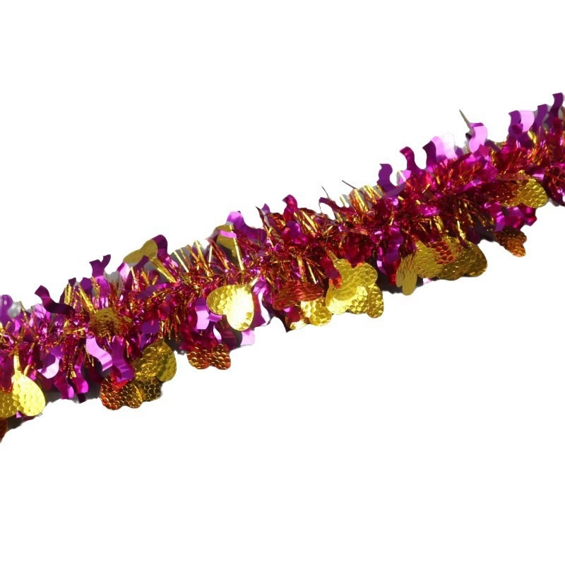 Fiesta de Navidad transfronteriza decoración de piedra cimetiera amor tira de color dibujo de flores para eventos de boda tira de lana