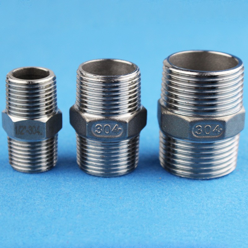 Comercio al por mayor 304 conector de acero inoxidable 4 puntos de alambre recto 6 puntos dientes exteriores directa 1 pulgadas tubo de filtro de dientes dobles rectos