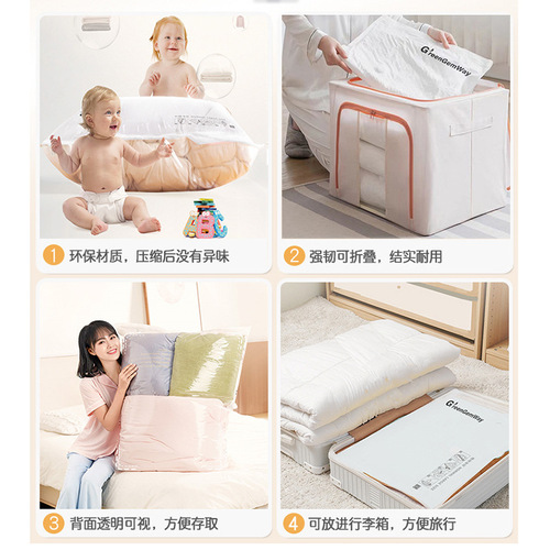 Zenith brand vacuum storage bag compression bag large size duvet clothes vacuum storage bag for export and import