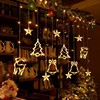 Christmas ornament Coloured lights flash light String Sky star christmas tree Hanging lamp Room bedroom curtain arrangement