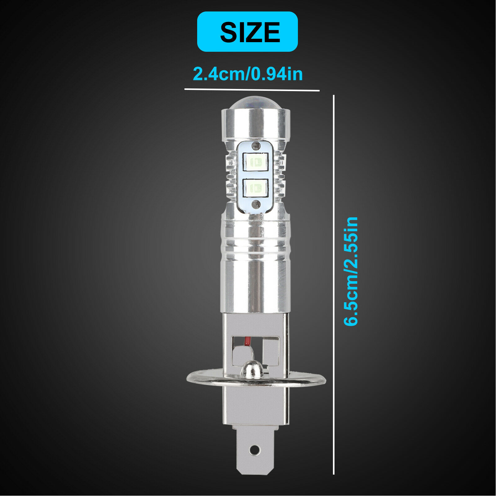 Faros de niebla LED de automóvil H1 8000K 100W faros de alta potencia de haz alto y bajo bombillas de niebla azul hielo image 5