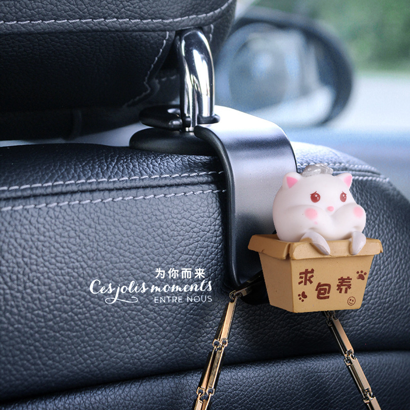 Gancho de coche de anime tridimensional de dibujos animados gancho de coche gancho de asiento multifuncional asiento lindo de dibujos animados para niñas