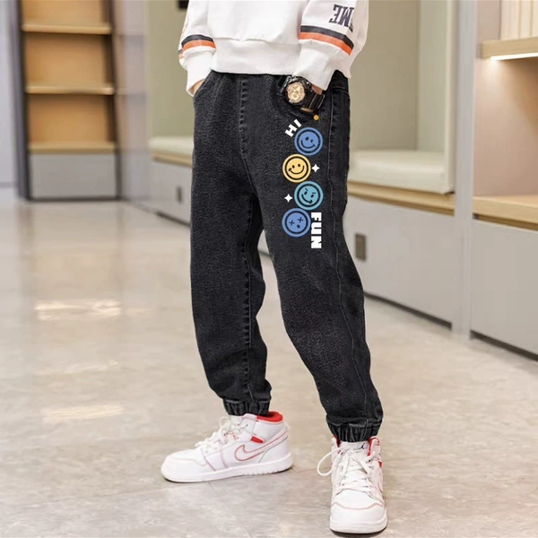 Single pair of jeans: Smiley Black