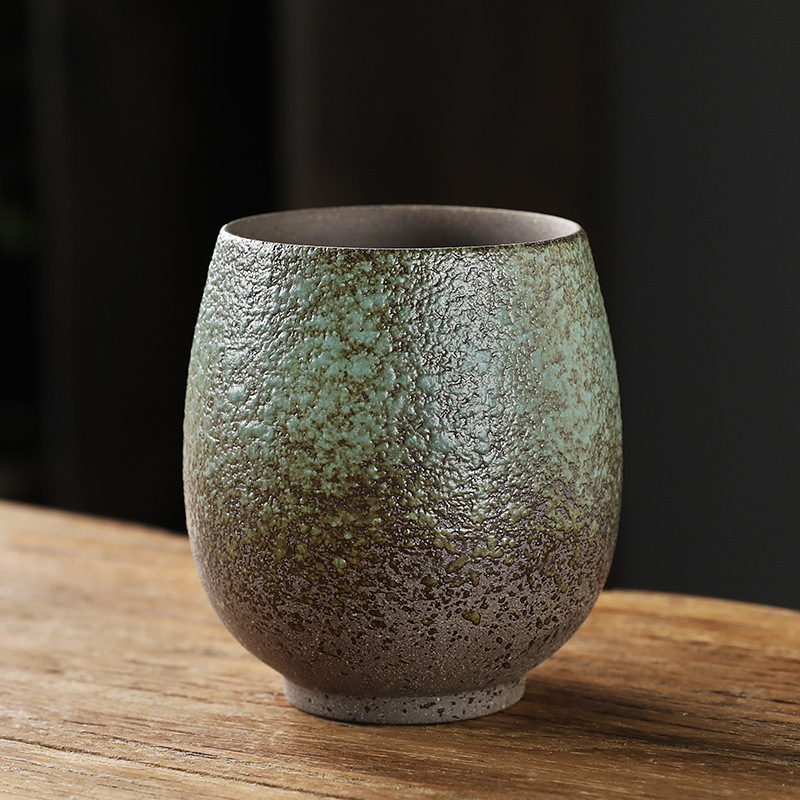 Stoneware kiln change Tea Cup Single Cup Master Cup personal retro kung fu tea set small tea cup large household ceramic tea