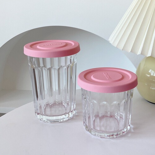 Bolimei glass tea can, tea box, scented tea can, office high-looking tea sealed can, girly heart
