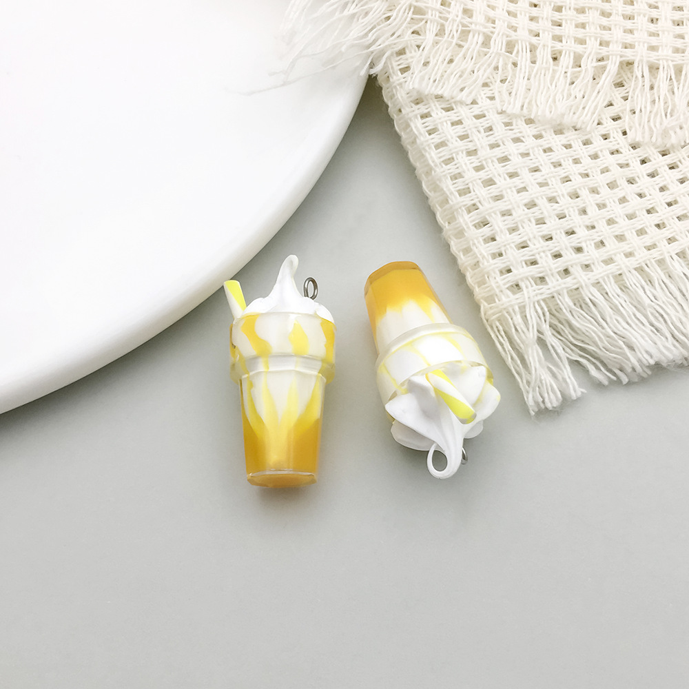 6g Weight 6 Models, 2 Each, 12/Bag Resin Ice Cream Ice Cream Tree Pendant DIY Jewelry Accessories Bracelets Necklace