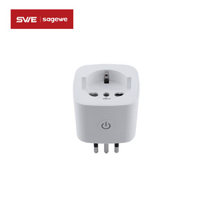 Tuya Smart Italian Standard Measuring Single Plug Socket Wifi Plug 10A Remote Timing Switch Child Lock Protection