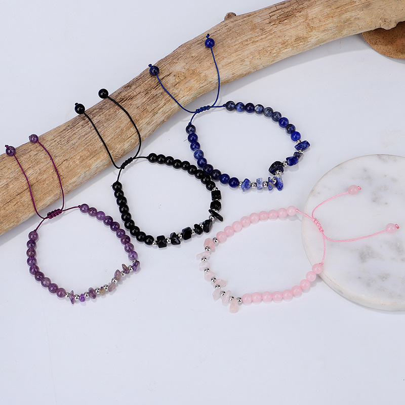 16g Weight Bracelets Classification 1 Piece Quantity Simple Style Round Artificial Crystal Copper Wholesale Bracelets