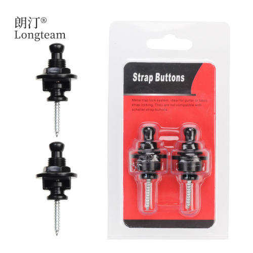 Anti-slip strap buckle for electric guitar, folk acoustic guitar bass with locking tail pin, ukulele strap fixing buckle