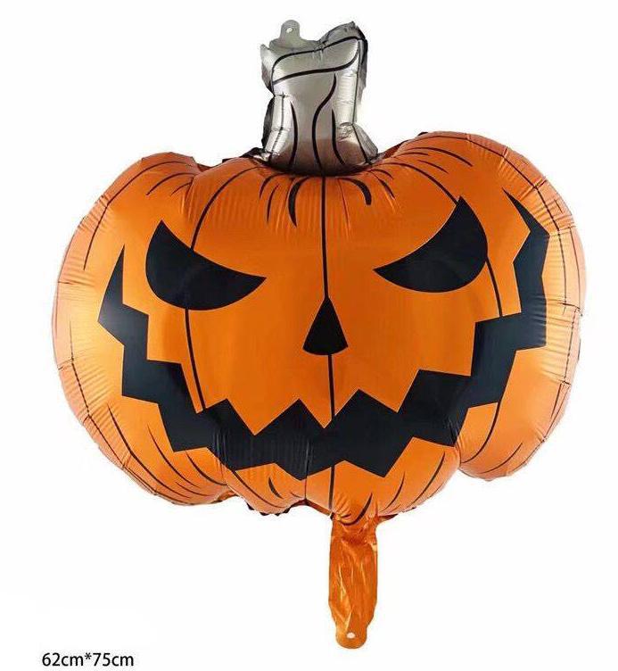 ハロウィーンレーザー幽霊アルミ膜風船ハロウィーンパーティーカボチャ月黒猫造形風船|undefined