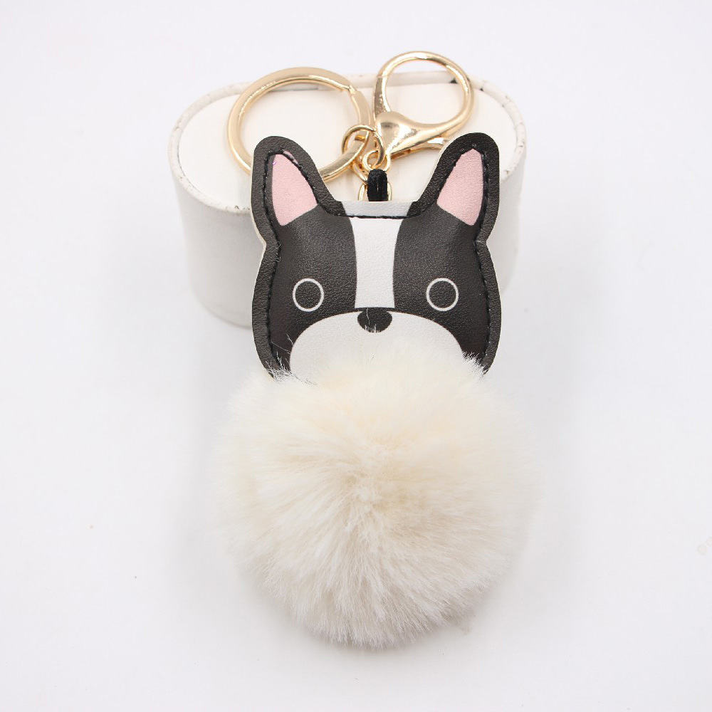 New Puppy Dog Key Chain Pendant Bag Purse Plush Pendant display picture 10
