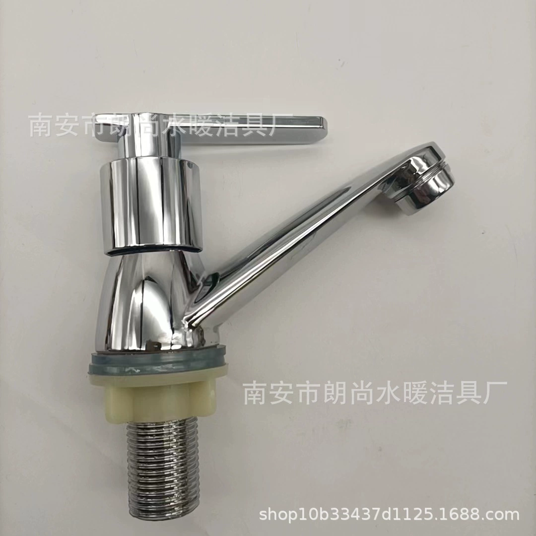 Цинковый сплав бассейна кран плоский циферблат быстрый открытый одиночный холодный кран Ванная комната балкон тазик кран