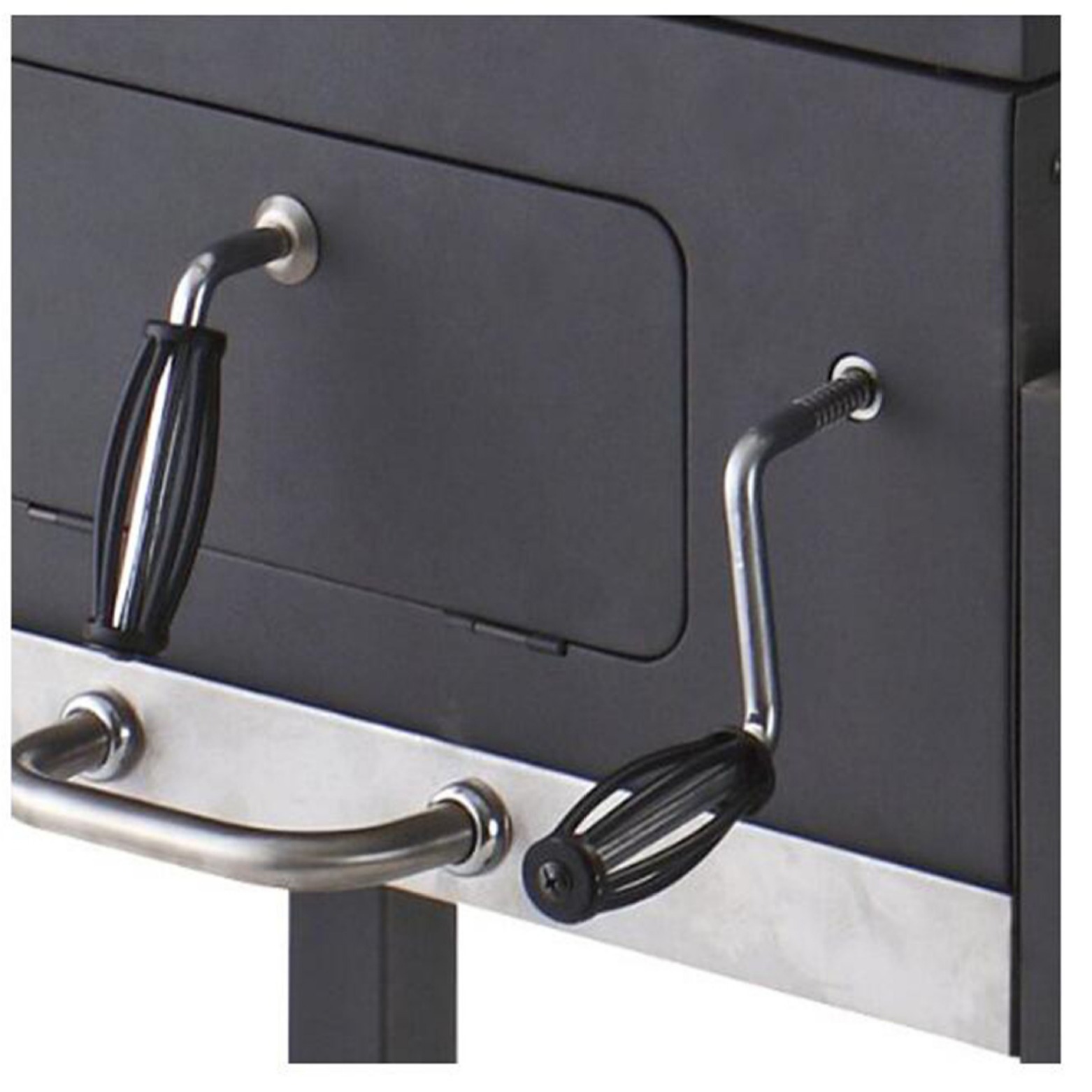 Carro del fabricante caja cuadrada estufa chimenea parrilla de barbacoa con mesa auxiliar parrilla de barbacoa con ruedas parrilla de barbacoa