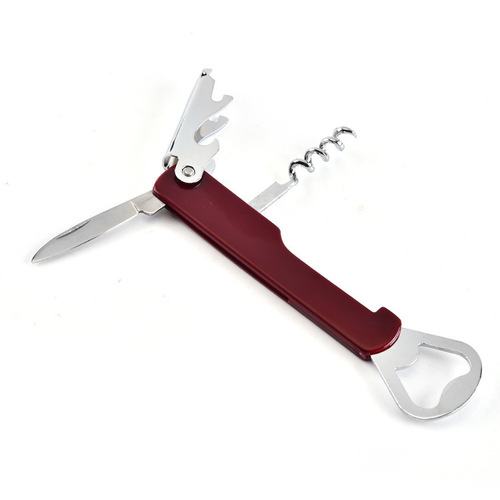 Stainless steel bottle opener, creative red wine bottle opener, wine opener, household portable multi-function bottle opener