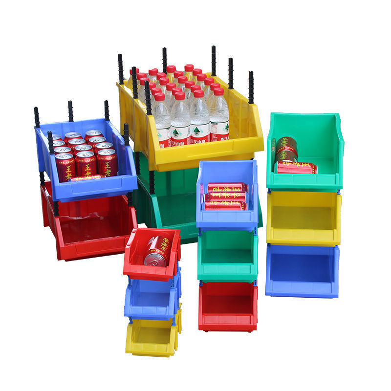 组合式斜口塑料零件盒五金螺丝工具配件收纳盒电子零部件分类箱子