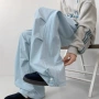 侧边拖地条纹男款冲锋裤