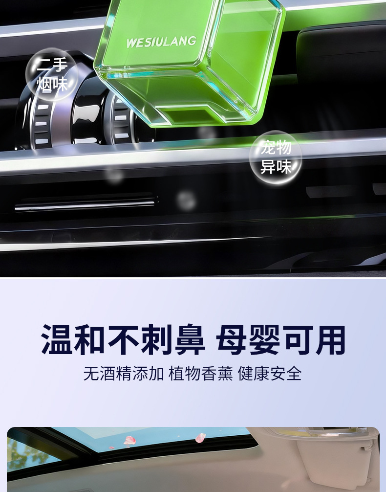 Car Air Freshener 2026 New Model Vent Clip Fragrance Deodorizer for Car Interior Odor Removal Perfume for Vehicle Use