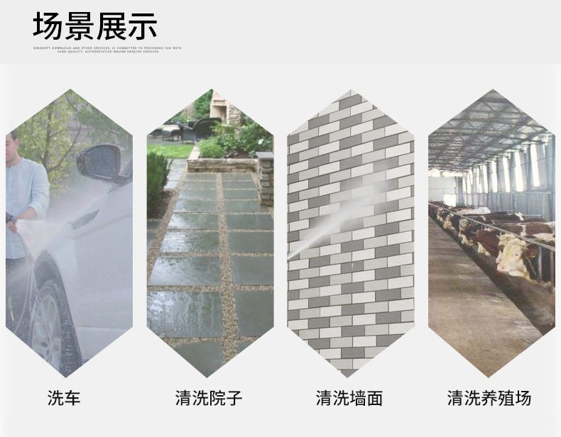 Greenfield Car Washing Machine for Home Use 220V Portable Car Washing Device Fully Automatic Car Washer High-Power Car Washing High-Pressure Water Pump
