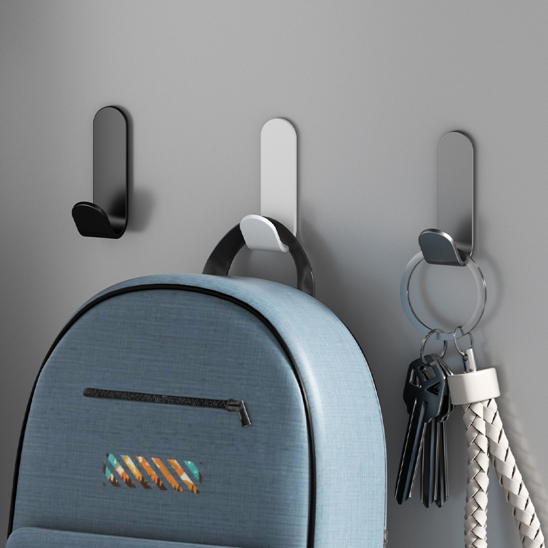 Strong sticky hook punch-free coat hook bathroom wall door hook cross-border wall hanging storage self-adhesive seamless sticker hook