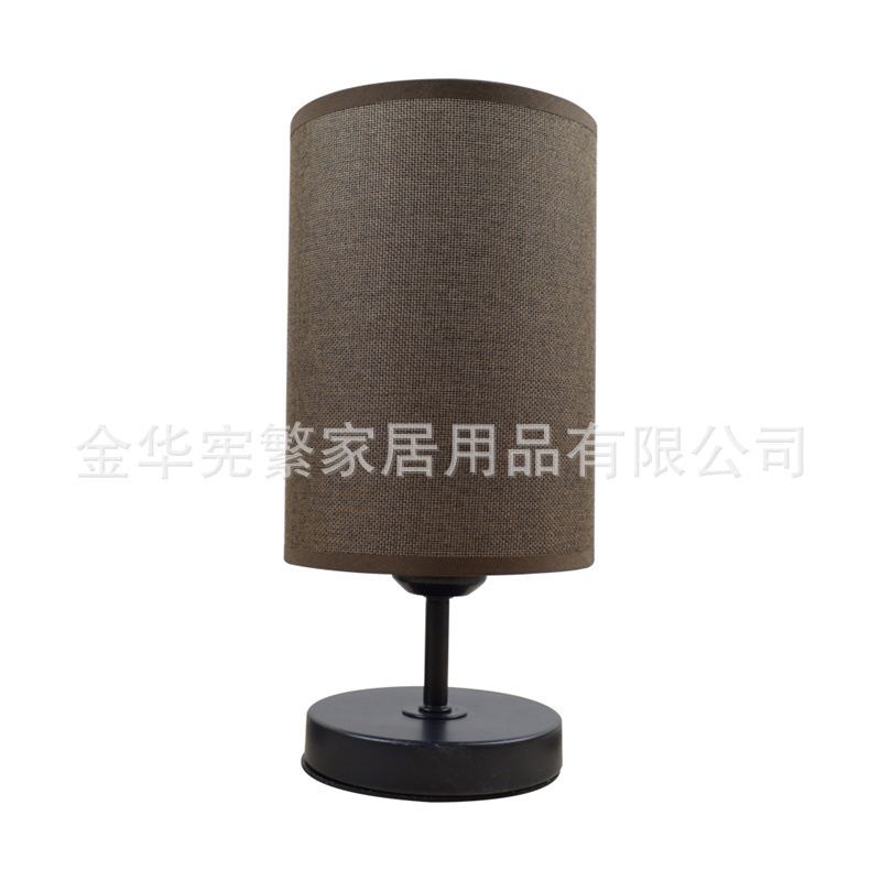 Lámpara de mesa de metal negro café Lino 140