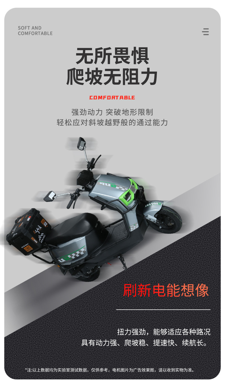 Electric Motorcycle, Scooter, High-Power Lithium Battery, Long Range
