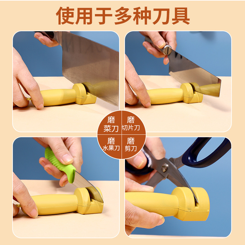 Cuchillo de afilado herramienta de afilado rápida de cocina de tijeras de corte de cuchillo de cocina afilado de piedra estante fijador de pared