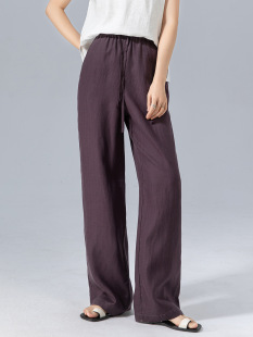 鑫阁 (Cross-border trading), trousers, elastic waist, loose straight fit