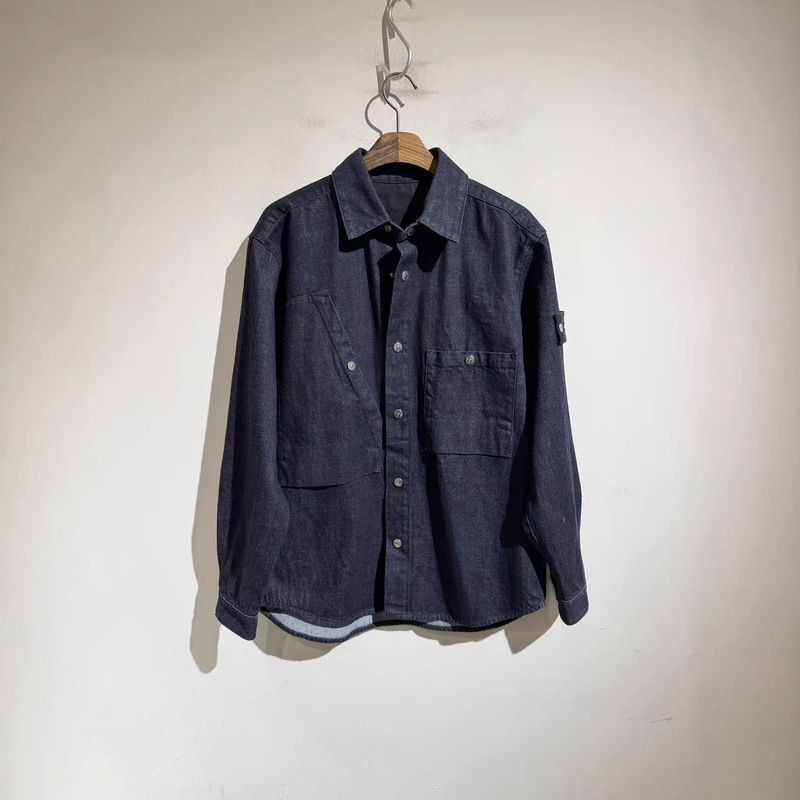Spring Japanese-Style Washed Vintage Cool Long-Sleeve Shirt for Men 2026 Trendy Brand Loose Workwear Shirt Jacket Versatile Men's Style