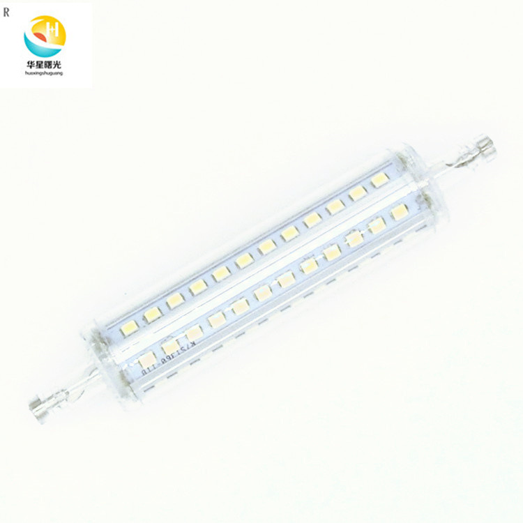 LED照明灯横插灯360度发光带罩子R7S 72SMD 12W 可调光118MM