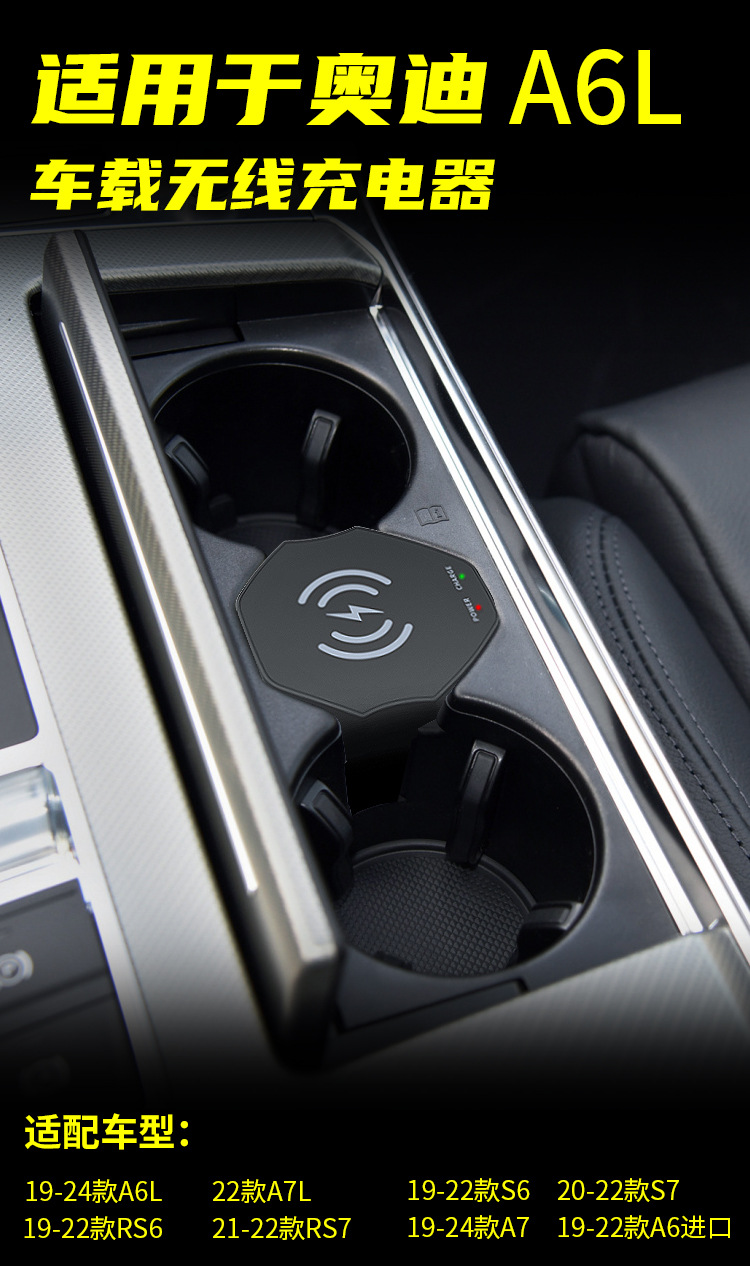 Maigu Yipin is suitable for Audi A6L/A7/A8/A6 car magnetic wireless charger S7/RS6/RS7/S6