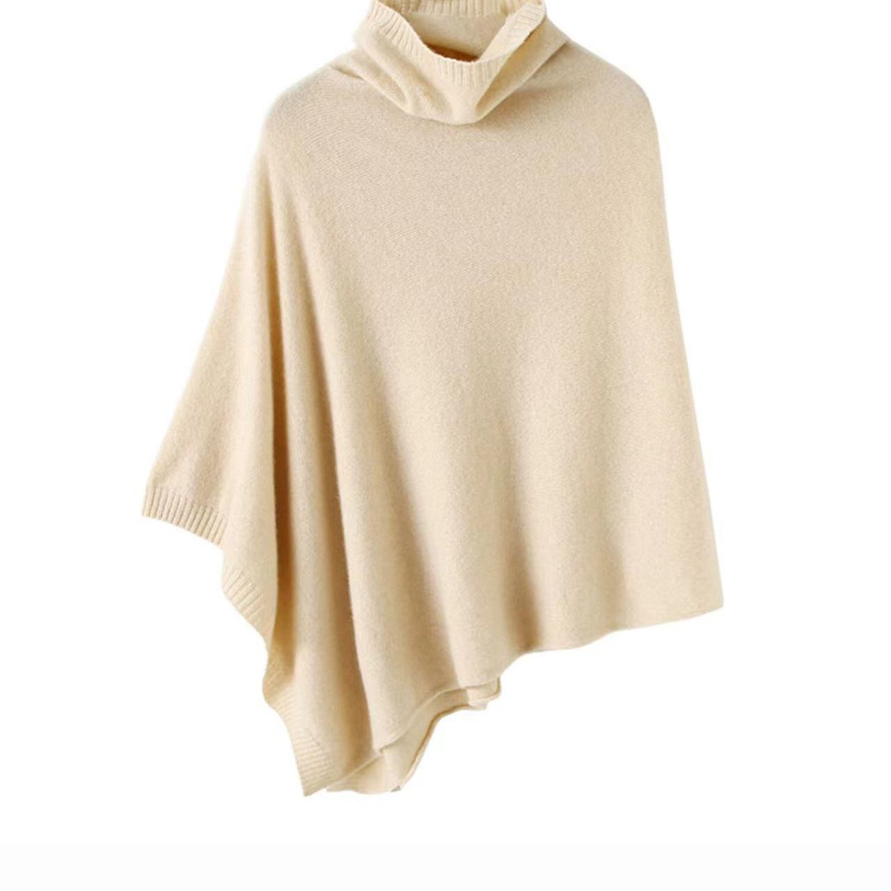 Fabricante, Venta al por Mayor Transfronteriza, Nuevo Estilo 2025, Capa de Lana 100% Suave, Chal, Suéter, Ropa Exterior Abrigada, en Existencia