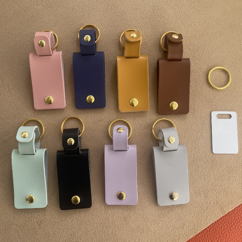 16g Weight Slip-on Clasp Closure Type Keychain Classification 1 Piece Quantity Daily Occasion Pu Leather, Aluminum sheet Material Solid Color Pattern Unisex Gender Simple Style Style Simple Style Solid Color Pu Leather Aluminum Sheet Unisex Slip-on Keychain 25