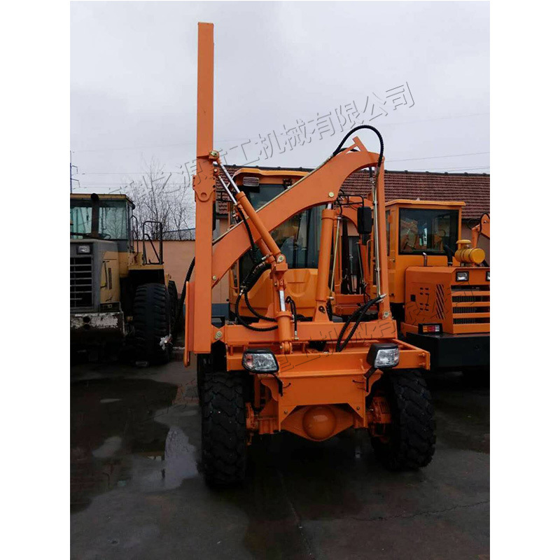 房屋地基钻孔机 装载式波形护栏打桩设备 公路液压打桩冲击钻机