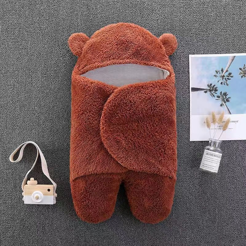 Bebé abraza bolsa de dormir otoño-invierno engrosado frío y cálido recién nacido paquete de salida - mes