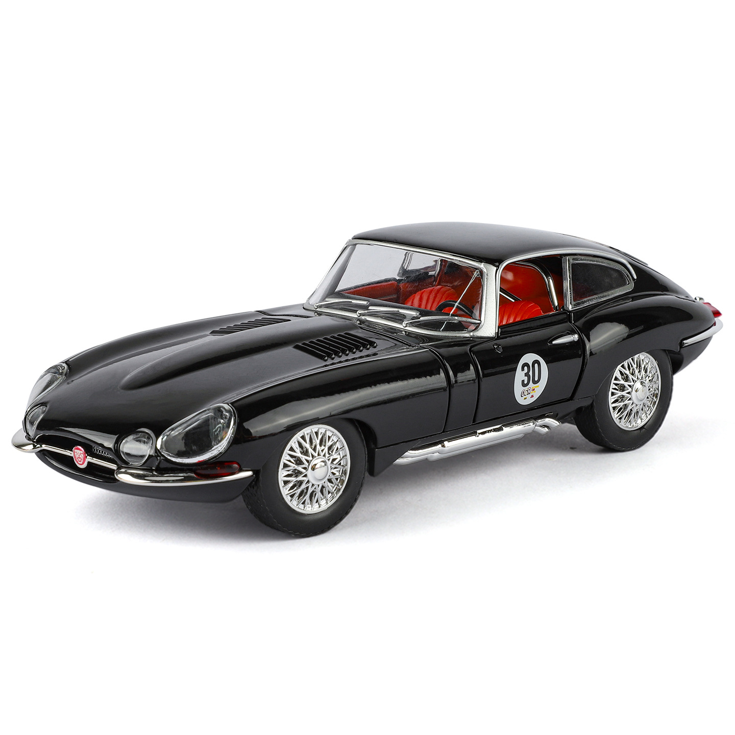 1: 24 Jaguar E-TYPE modelo de automóvil de aleación retorno sonido y luz sonido clásico tema de café decoración