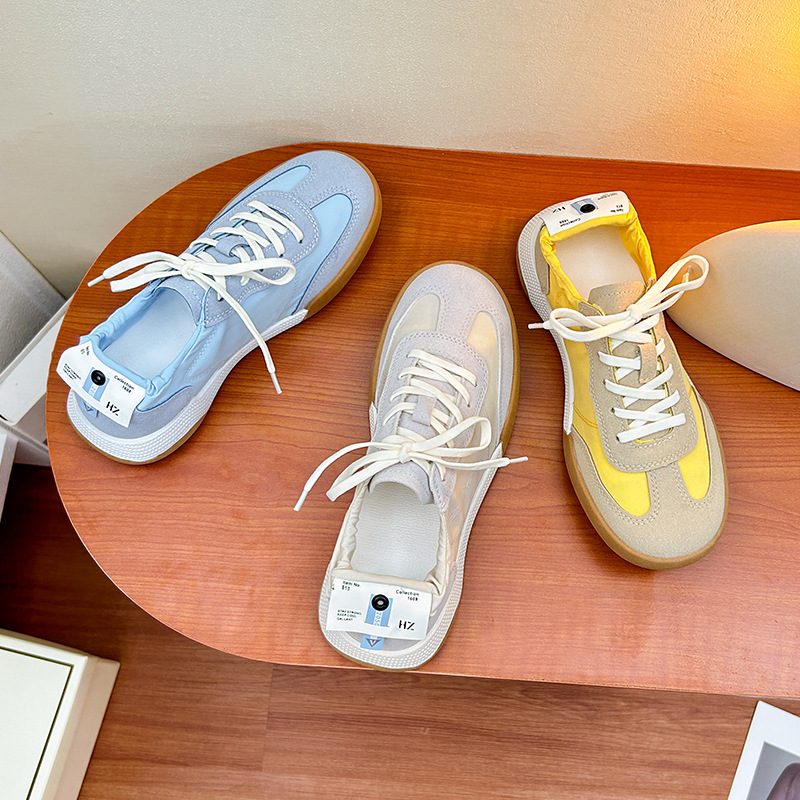 Net Red Dance Moral Training Shoes 2023 Summer New Umbrella Cloth Traspirante casual Forrest Gump scarpe scarpe sportive elastiche da donna_voghion.com