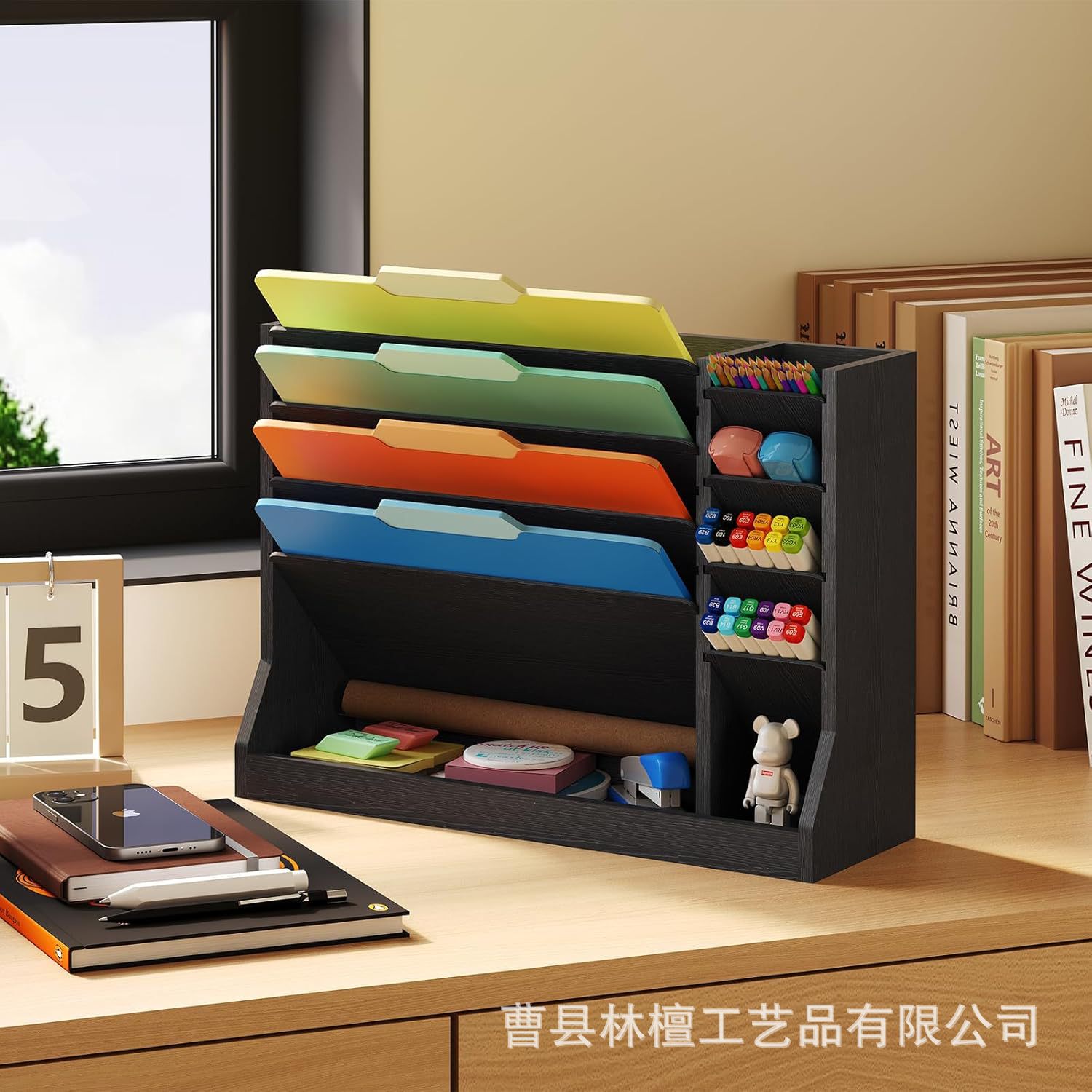 Wooden storage system for documents