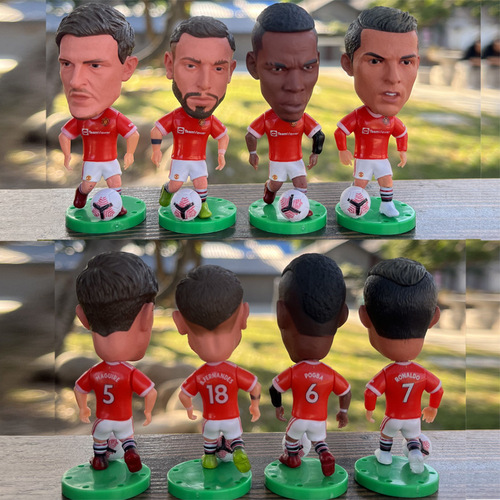  Red Devils Ronaldo Pogba Doll Sancho Varane Cavani Model Ornament De Gea Star Doll