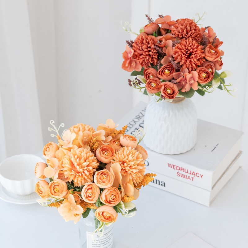 Romantic Simple Style Rose Silk Flower Imitation Plants Artificial Flowers display picture 3