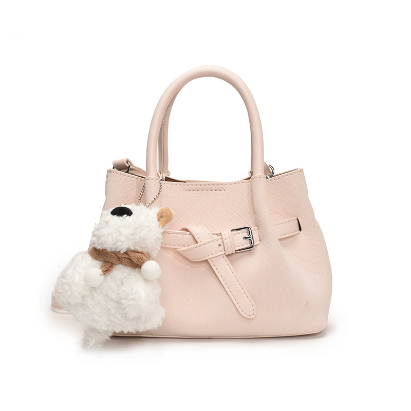 Bolso de cubo portátil de gran capacidad de moda de alta gama para mujer 2025 nuevo estilo de estilo occidental, bolso de mensajero de un solo hombro de lujo ligero