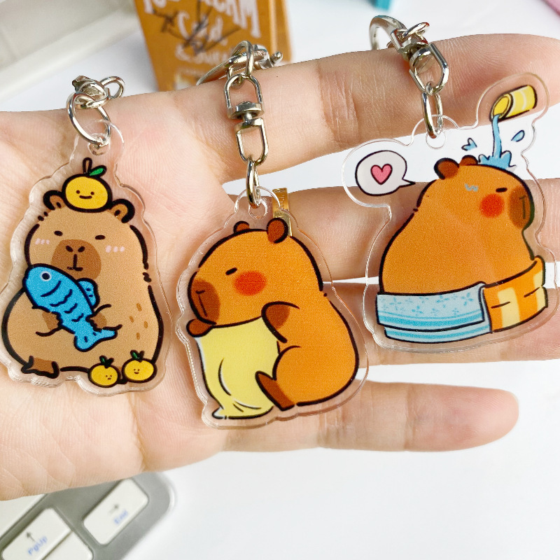 Cartoon creative acrylic keychain