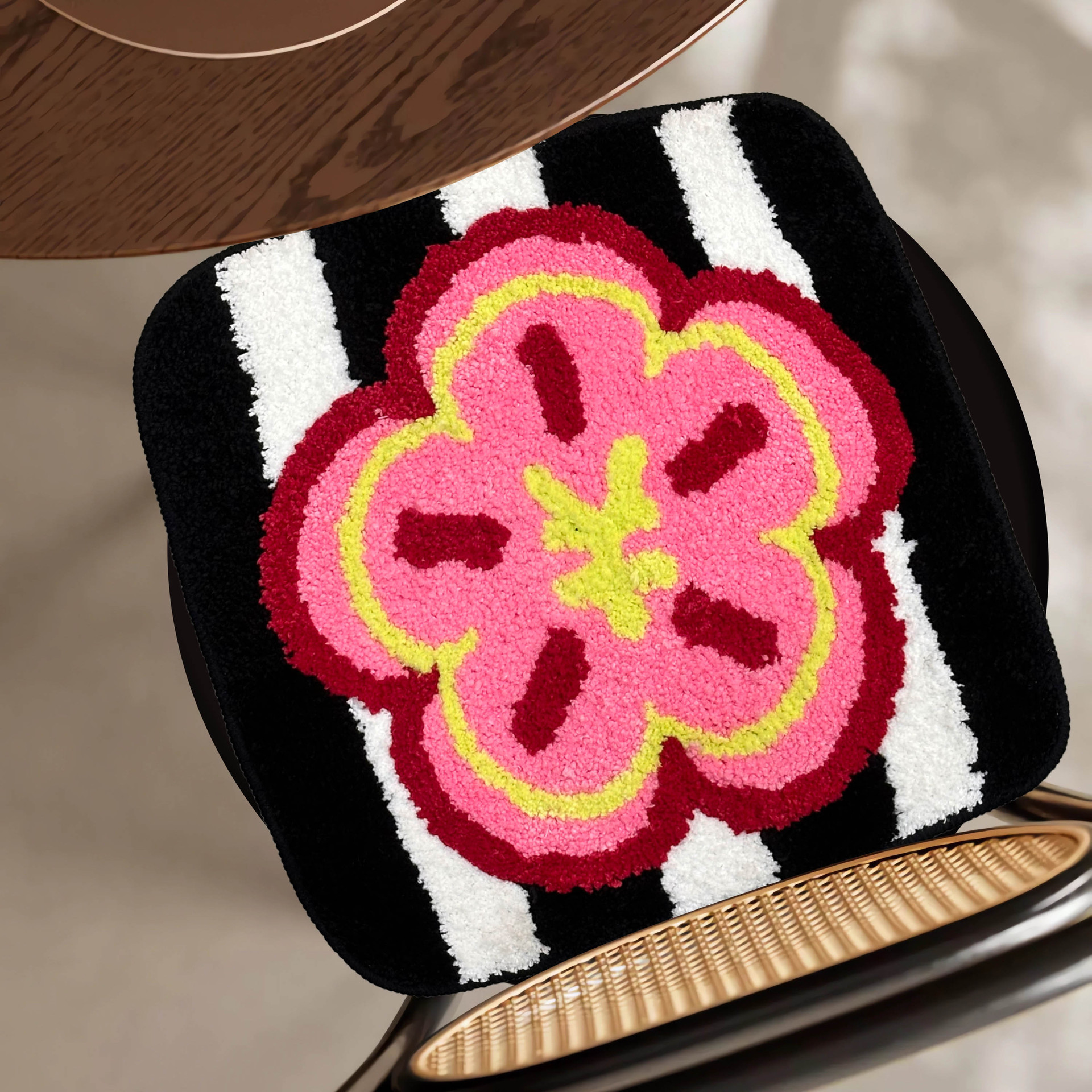 Cojín de silla de flocado grueso cojín de cojín image 11