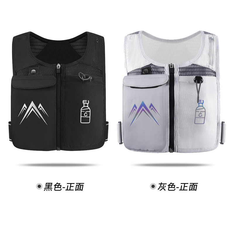 Nuevo producto transfronterizo, ligero, transpirable, multifuncional, bolsa de agua para teléfono móvil, bolsa de chaleco, mochila de senderismo al aire libre para hombres y mujeres